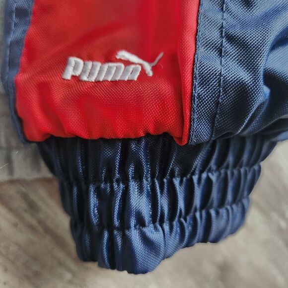 Puma Mens Vintage Cleveland Indians Reversible Jacket Y2k Wahoo Logo Blue Gray - Picture 14 of 16